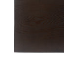 14.25' Natural Wood Grain Finish Prismatic Symmetry Concrete Outdoor Side Table with Symmetric Design – Weather-Resistant Accent for Patio, Garden, or Balcony