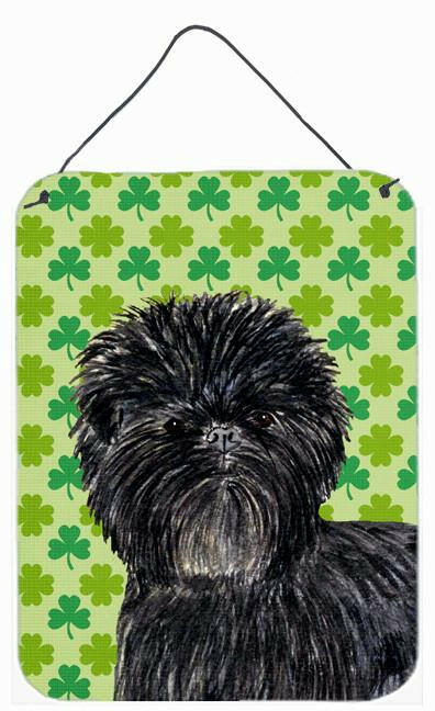 Affenpinscher St. Patrick's Day Shamrock Portrait Wall or Door Hanging Prints