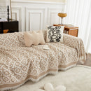 Waffle Lattice Fabric Sofa Cover, Multi-purpose Soft Sofa Throw, Couch Cover Blanket Throws for Couches