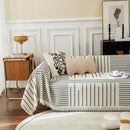 Waffle Lattice Fabric Sofa Cover, Multi-purpose Soft Sofa Throw, Couch Cover Blanket Throws for Couches