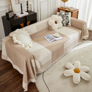 Waffle Lattice Fabric Sofa Cover, Multi-purpose Soft Sofa Throw, Couch Cover Blanket Throws for Couches