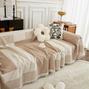 Waffle Lattice Fabric Sofa Cover, Multi-purpose Soft Sofa Throw, Couch Cover Blanket Throws for Couches