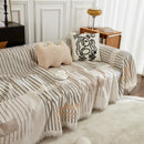 Waffle Lattice Fabric Sofa Cover, Multi-purpose Soft Sofa Throw, Couch Cover Blanket Throws for Couches