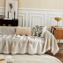 Waffle Lattice Fabric Sofa Cover, Multi-purpose Soft Sofa Throw, Couch Cover Blanket Throws for Couches