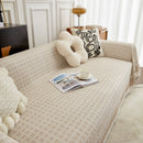 Waffle Lattice Fabric Sofa Cover, Multi-purpose Soft Sofa Throw, Couch Cover Blanket Throws for Couches