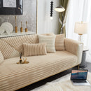 Winter Thickened Rabbit Plush Non-slip Sofa Cushion, Faux Fur Fluffy Furniture Protector