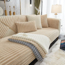 Winter Thickened Rabbit Plush Non-slip Sofa Cushion, Faux Fur Fluffy Furniture Protector