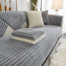 Winter Thickened Rabbit Plush Non-slip Sofa Cushion, Faux Fur Fluffy Furniture Protector