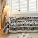 Couch Cover for Most Shape Sofas, Waffle Lattice Sofa Cover Throw, Washable Furniture Covers for Pets