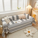 Couch Cover for Most Shape Sofas, Waffle Lattice Sofa Cover Throw, Washable Furniture Covers for Pets