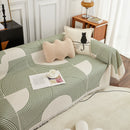 Cotton Jacquard Lucky Gather Sofa Cover Blanket, L Shaped Couch Cover, Sofa Throw Cover