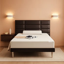 Memory Foam Mattress Full Size White Grey Hypoallergenic