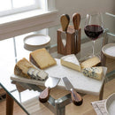 Magnetic Acacia Wood Block with 4 Cheese Tools