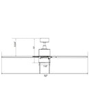 52" Aldea IV 4-Blade Ceiling Fan Brushed Nickel Motor Finish and Walnut Blade Finish