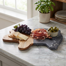Black Marble and Acacia Wood Pig Board