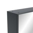 Medicine Cabinet, Wall Mounted Bathroom Mirror With Storage, Adjustable Shelves - Black Brown