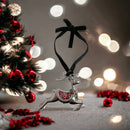 3D Reindeer Ornament with Engraving Tag