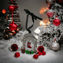 3D First Christmas in Our New Home Fireplace Ornament with Engraving Tag