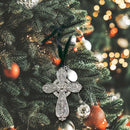 3D Cross Ornament with Engraving Tag