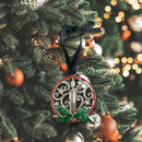 3D Candle Wreath Ornament with Engraving Tag