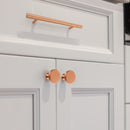 Akicon Copper Kitchen Cabinet Knobs 1-1/4 inch (32 mm) Diameter 100% Solid Brass Drawer Knob