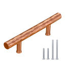 Akicon Hammered Copper Kitchen Cabinet Handles 100% Solid Brass Drawer Pulls