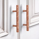 Akicon Hammered Copper Kitchen Cabinet Handles 100% Solid Brass Drawer Pulls