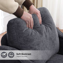Dark Grey Mid Century Modern Accent Chair For Living Room