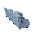 Luxury Modular Sectional Sofa Couch,Oversized L Shaped Cloud Couch for Living Room,Deep Seat Sofa Couch with Convertible Ottoman,Chenille Blue