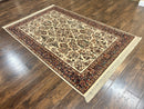 Karastan Rug 5.9 x 9, Ivory Sarouk