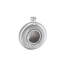 Round Crystal-Embellished Flask with Window