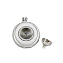 Round Crystal-Embellished Flask with Window