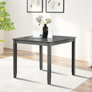 Wooden Dining Square Table, Kitchen Table for Small Space, 4 Person Dining Table, Gray ONLY THE TABLE