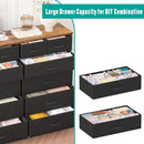 12 Drawer Dresser With Fabric Drawers For Bedroom And Closet Storage