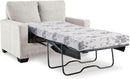 Twin White Premium Ultra Vision Memory Foam Sofa Sleeper
