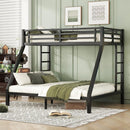 Metal Twin XL over Queen Bunk Bed for Teens and Adults,Space-Saving/Noise Reduced/No Box Spring Needed