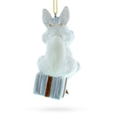 Bunny Sitting on a Gift Christmas Ornament