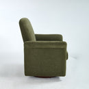 Swivel Accent Chair Modern Barrel Armchair with Wood Base for Bedroom Reading Waiting Living Room