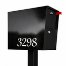 UpTown Box Locking Package Dropbox  in TEXTURED MATT  BLACK - Modern Mailbox