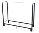 Artibear Firewood Rack Stand 4ft Heavy Duty Logs Holder for Outdoor Indoor Fireplace Metal Wood Pile Storage Stacker Organizer, Matte Black