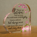 Memorial Heart With Gift Box - Acrylic Floral Design