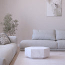 Hexagon Carrara Table
