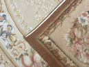 Aubusson Rug 9x12, French European Design, Floral, Elegant