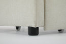aybed Corner Bed Sofa Bed with Drawers Velvet Upholstered daybed Twin Daybed with Storage, Wood Slat Support (Beige,full,79.9'x58.2'x28.7')