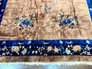 Antique Chinese Wool Rug 9x12, Large Peking Carpet, Handmade, Nichols Rug