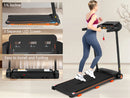 Treadmills for Home, 2.5HP Quiet Folding Treadmill with Heart Rate Sensor,  300lbs Weight Capacity, 7.5MPH, Incline Treadmill With USB Charge Station For Android & Bluetooth Speaker, 6 Shock-Absorbing