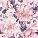 Contemporary Large Pink Flowers Wallpaper