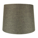 14"W 1 Light Swag Plug-In Pendant  Chocolate Burlap Shade White Cord