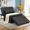 Ainfox 71 inch Dark Grey Convertible Sofa Bed Convertible Chair, Folding & No Installation Ottoman Bed with Adjustable Backrest, Sleeper Sofa