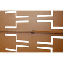 Outdoor & Indoor Privacy Screen Metal Privacy Screen 76' H×48' W, Freestanding Decorative Privacy Screen for Deck Balcony Patio, Privacy Fence Panels for Outside Lawn Garden PS112 BROWN